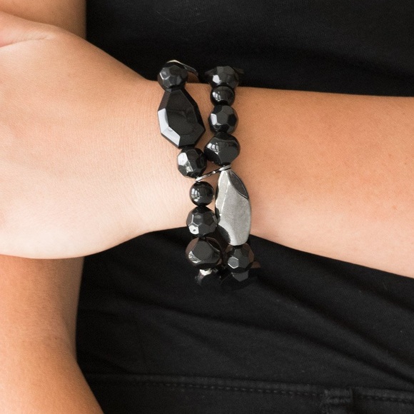 Black Stretchy Bracelet NWT
